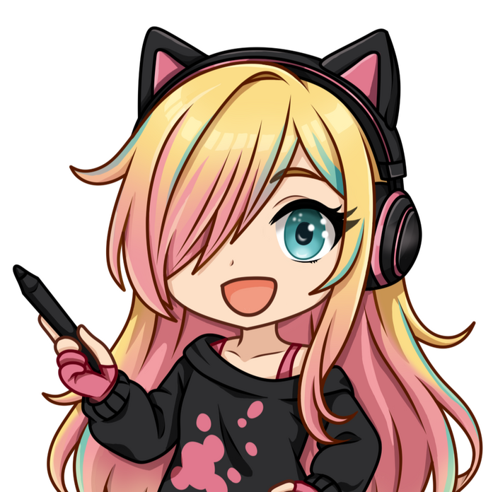 Nerine Aoi avatar Avatar ilustrado de Nerine Aoi con auriculares y expresión sonriente. Or shorter: